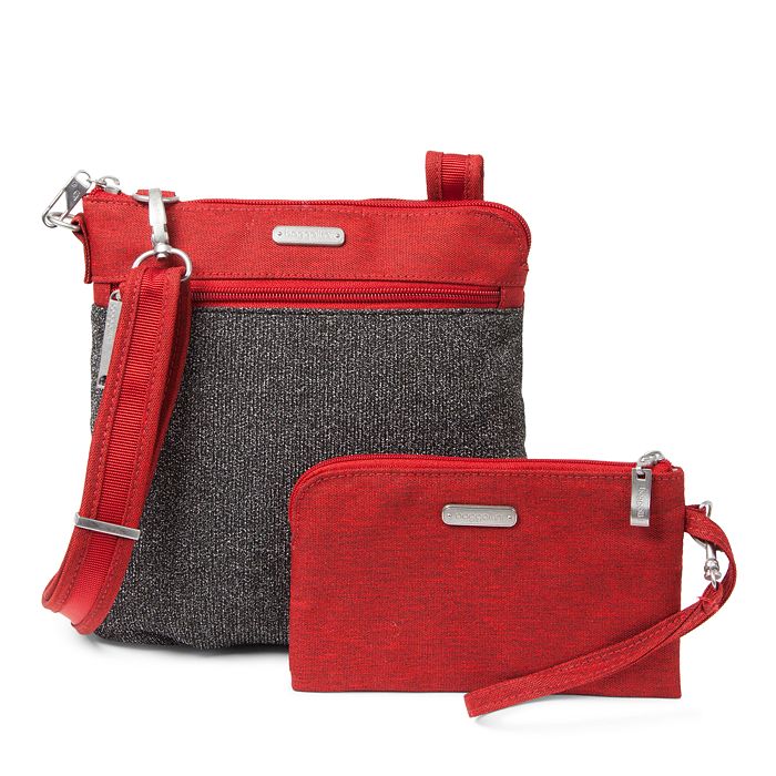 Baggallini Anti Theft Slim Crossbody + RFID-Protected Wristlet