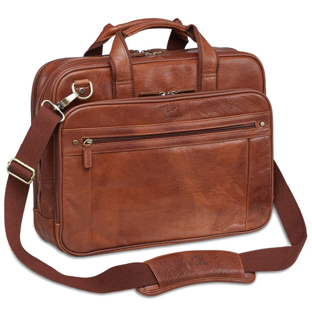 Mancini Buffalo Double Compartment Briefcase (Arizona Edition) 10