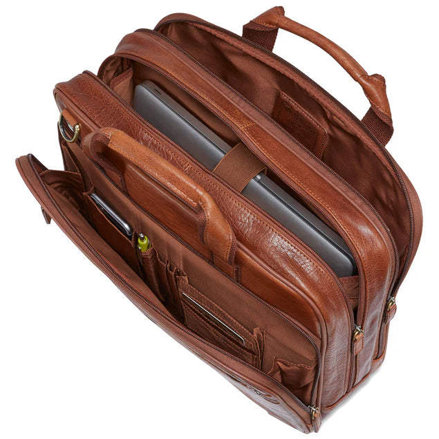 Mancini Buffalo Double Compartment Briefcase (Arizona Edition) 12