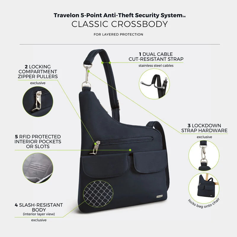 Travelon Anti-Theft Classic Crossbody 22