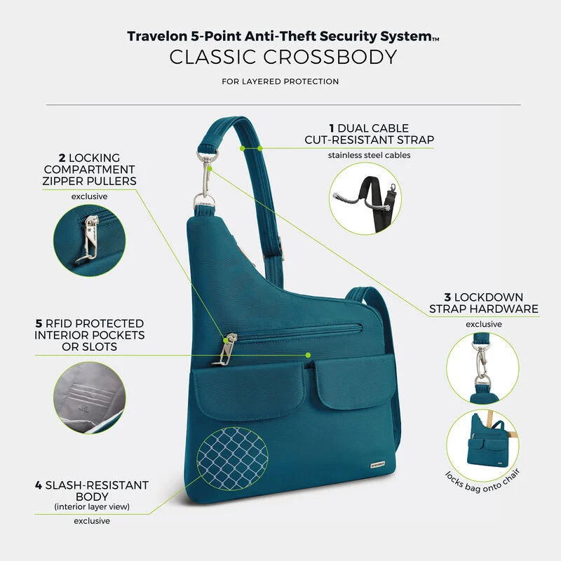 Travelon Anti-Theft Classic Crossbody 55