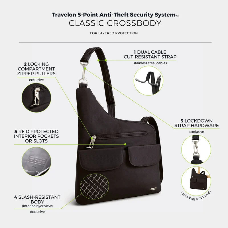 Travelon Anti-Theft Classic Crossbody 40