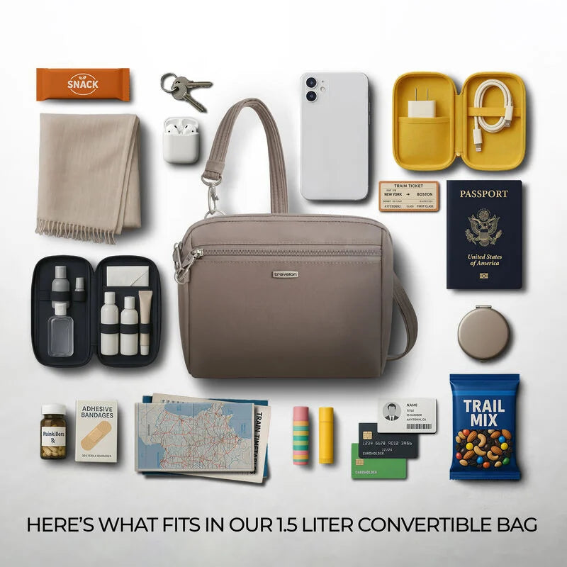 SAC BANDOULIÈRE ANTIVOL TRAVELON CLASSIQUE 21