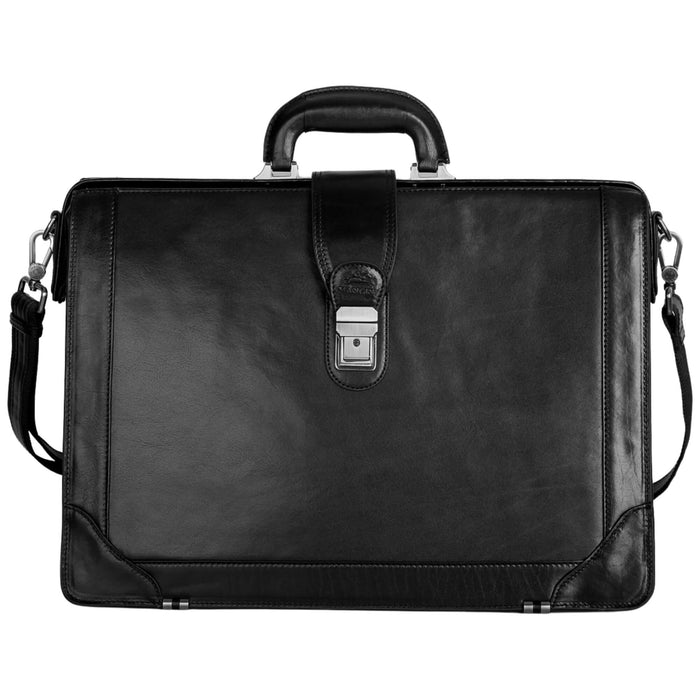 Mancini Buffalo Luxurious Laptop Litigator Briefcase - Pelle D'Oro Collection (1960's Edition) 6