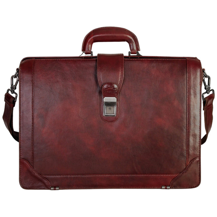 Mancini Buffalo Luxurious Laptop Litigator Briefcase - Pelle D'Oro Collection (1960's Edition) 12