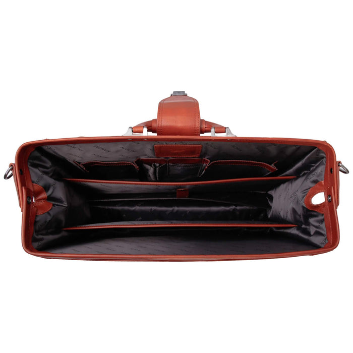 Mancini Buffalo Luxurious Laptop Litigator Briefcase - Pelle D'Oro Collection (1960's Edition) 18