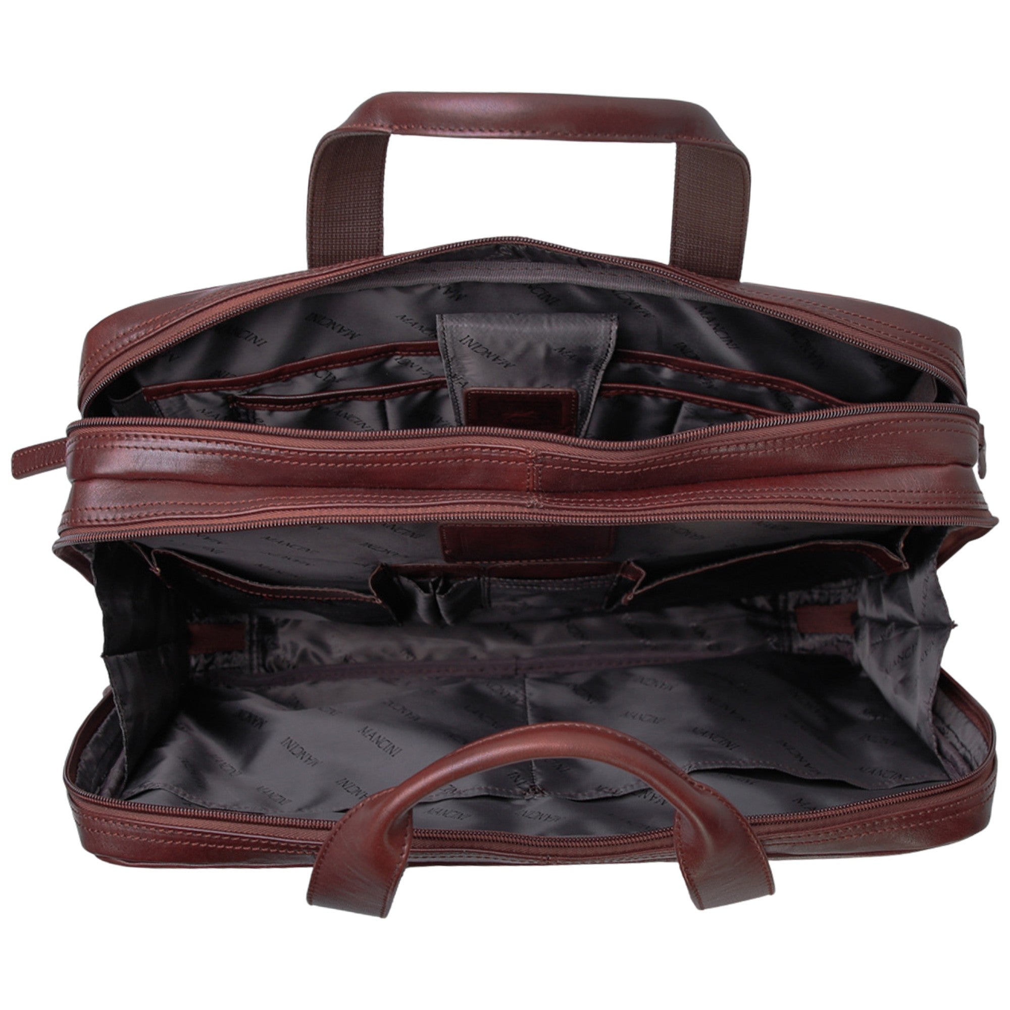 Mancini Buffalo Double Compartment Briefcase - Pelle D'Oro Collection (1980's Edition) 20