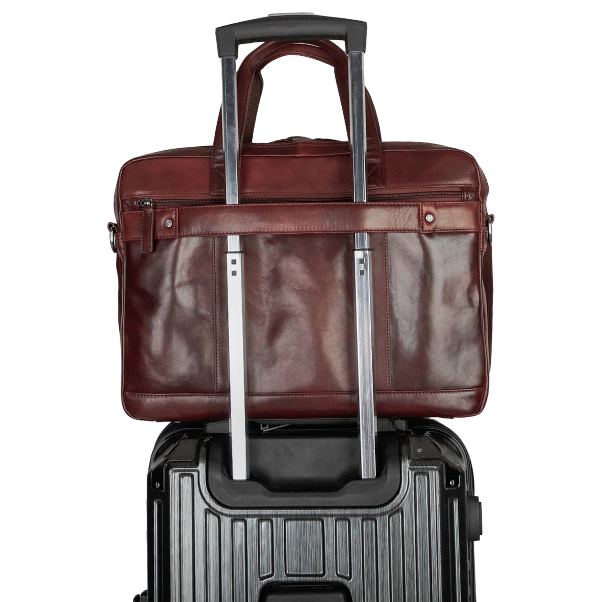 Mancini Buffalo Double Compartment Briefcase - Pelle D'Oro Collection (1980's Edition) 21