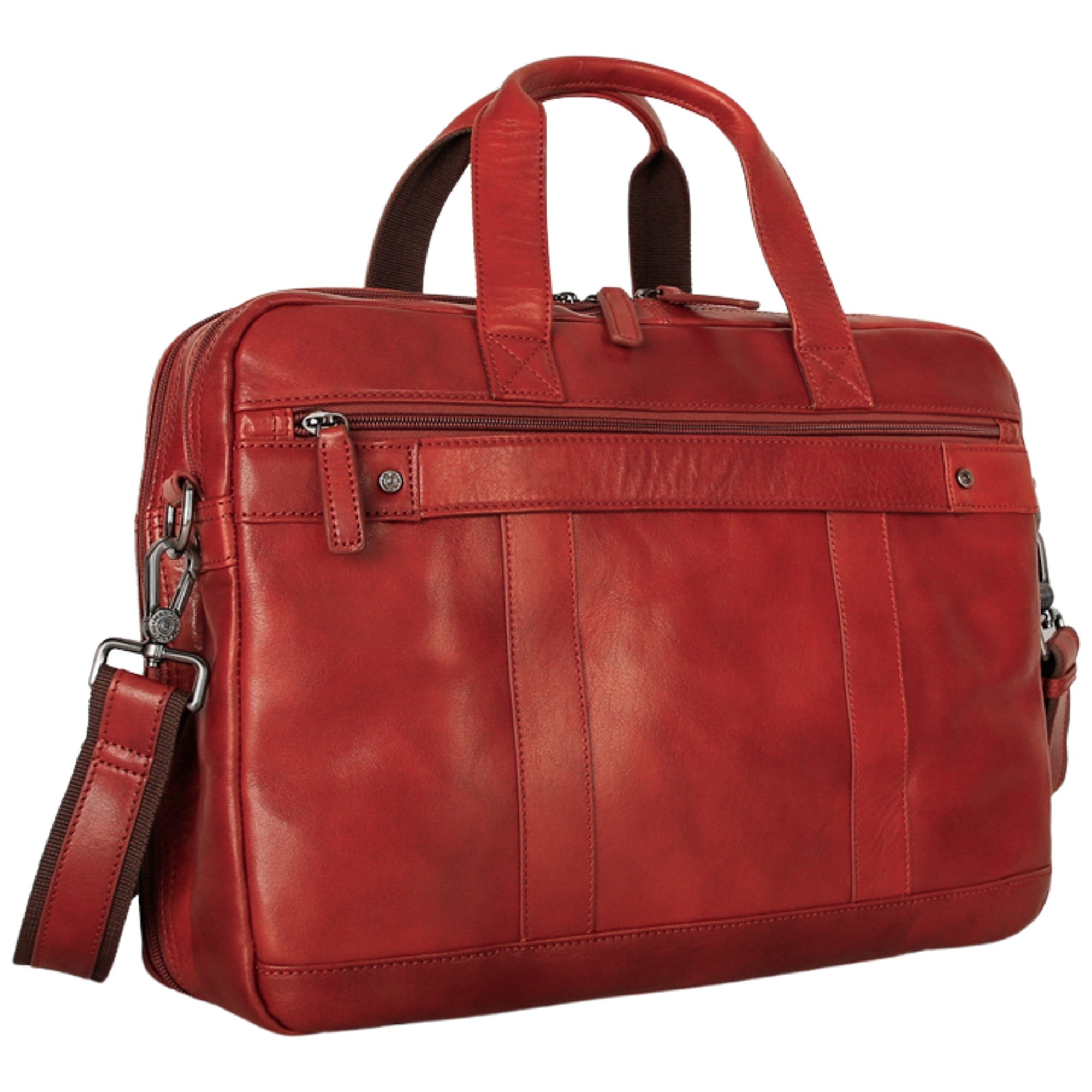 Mancini Buffalo Double Compartment Briefcase - Pelle D'Oro Collection (1980's Edition) 3