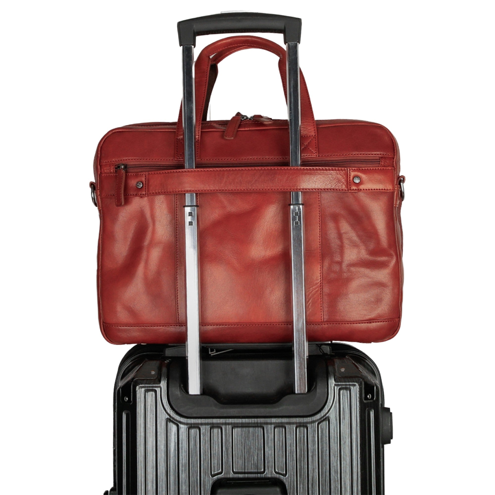 Mancini Buffalo Double Compartment Briefcase - Pelle D'Oro Collection (1980's Edition) 7