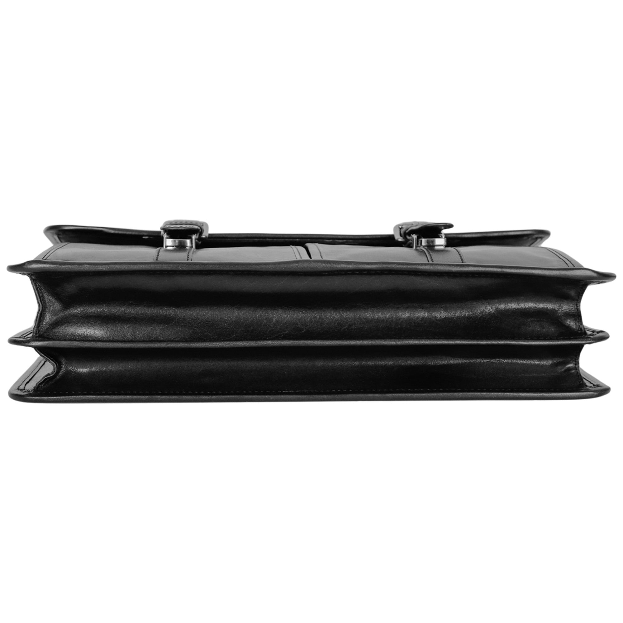 Mancini Buffalo Double Compartment Briefcase - Pelle D'Oro Collection (1970's Edition) 11