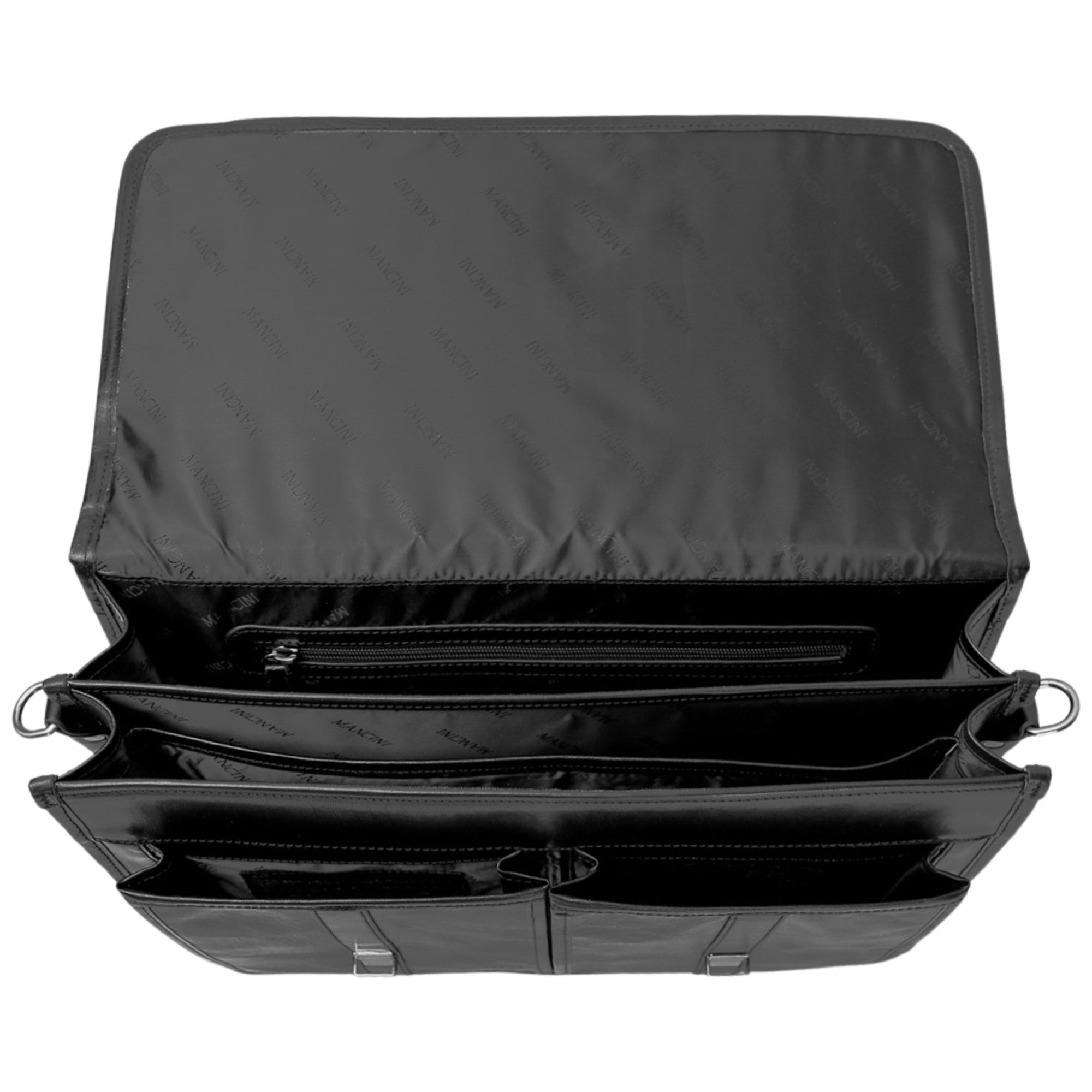 Mancini Buffalo Double Compartment Briefcase - Pelle D'Oro Collection (1970's Edition) 12