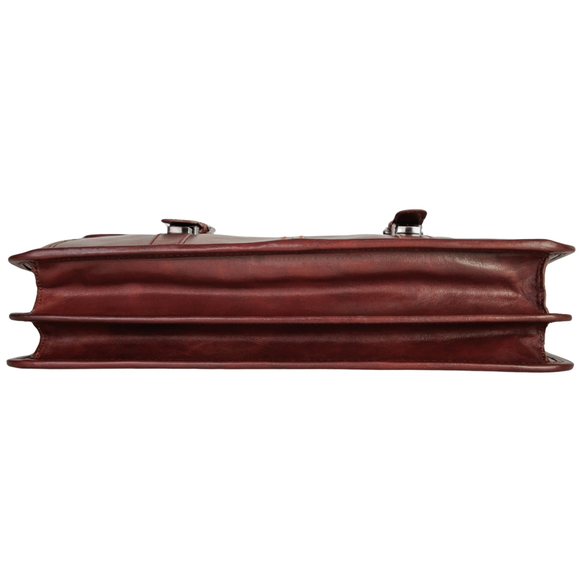 Mancini Buffalo Double Compartment Briefcase - Pelle D'Oro Collection (1970's Edition) 18