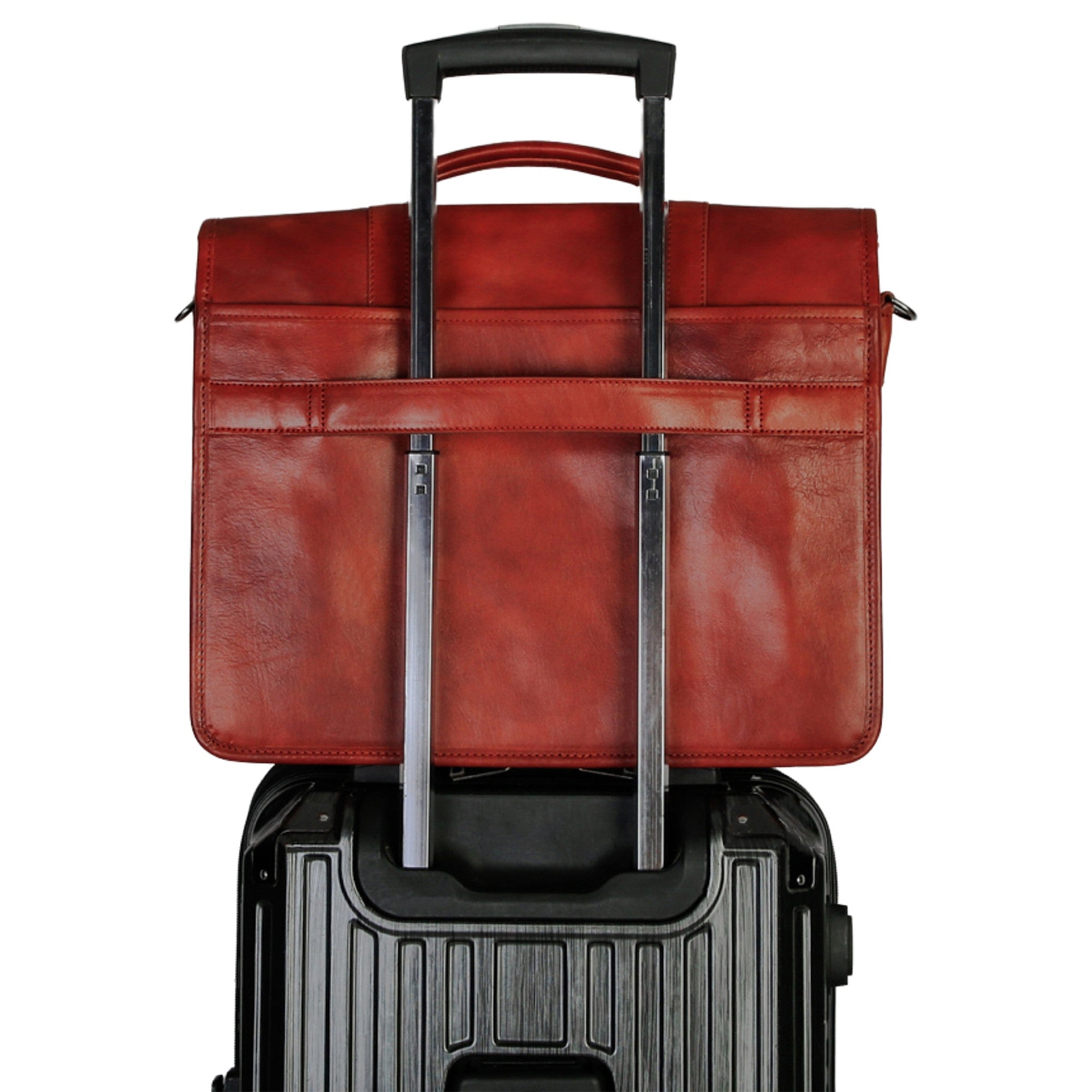 Mancini Buffalo Double Compartment Briefcase - Pelle D'Oro Collection (1970's Edition) 6