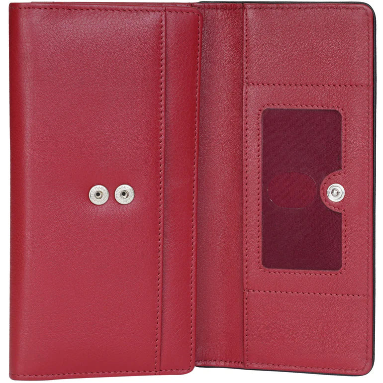 Mancini Leather Medium Clutch Wallet Sonoma Collection 19