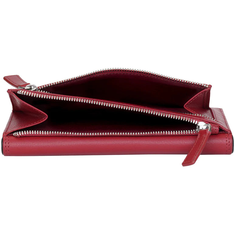 Mancini Leather Medium Clutch Wallet Sonoma Collection 21