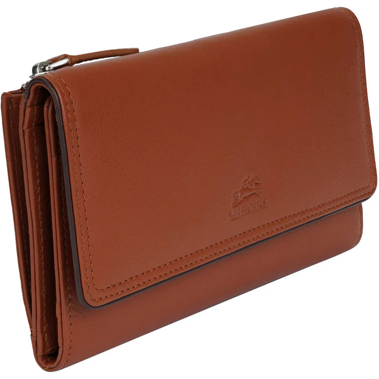 Mancini Leather Medium Clutch Wallet Sonoma Collection 26