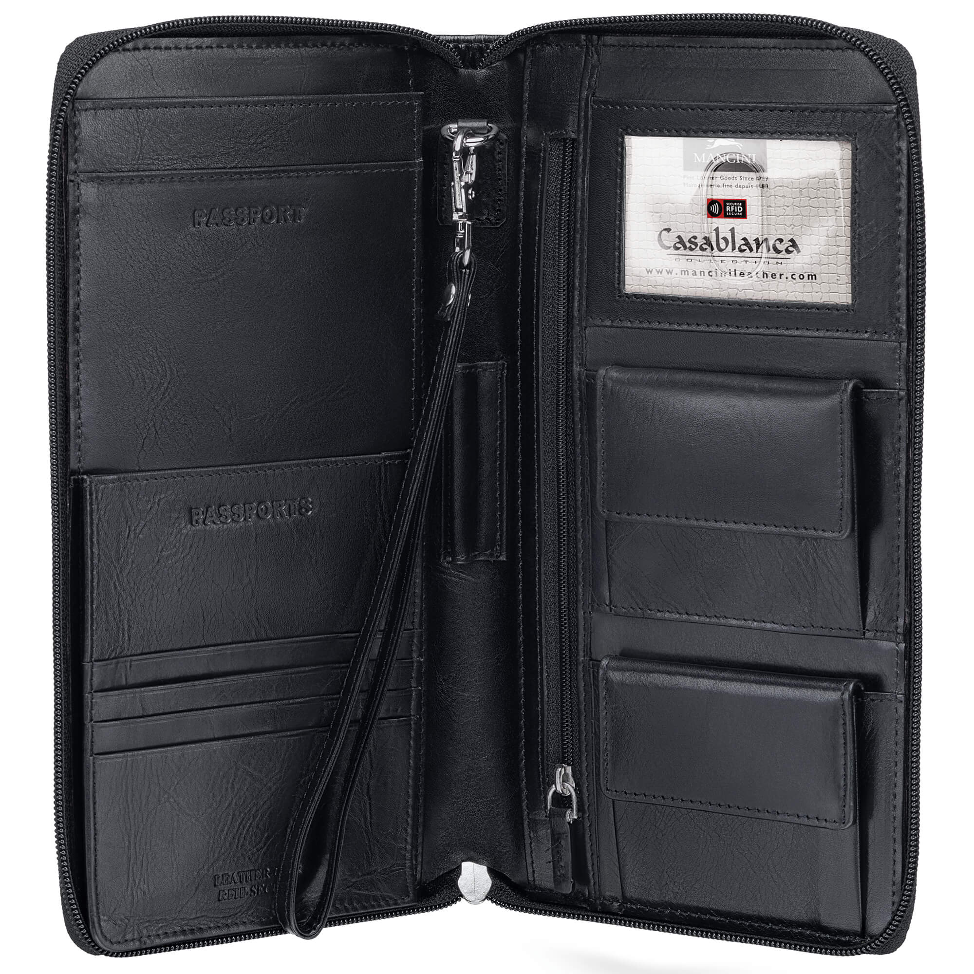 Mancini Leather Passport Organiser (Casablanca Edition) 18