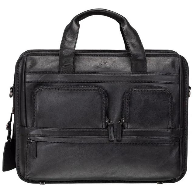 Mancini Buffalo Double Compartment Briefcase (Milan Edition) 7