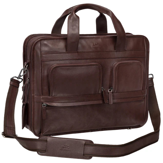 Mancini Buffalo Double Compartment Briefcase (Milan Edition) 5