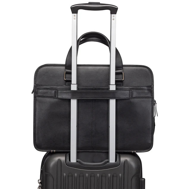 Mancini Buffalo Triple Compartment Briefcase (90's Edition) 12
