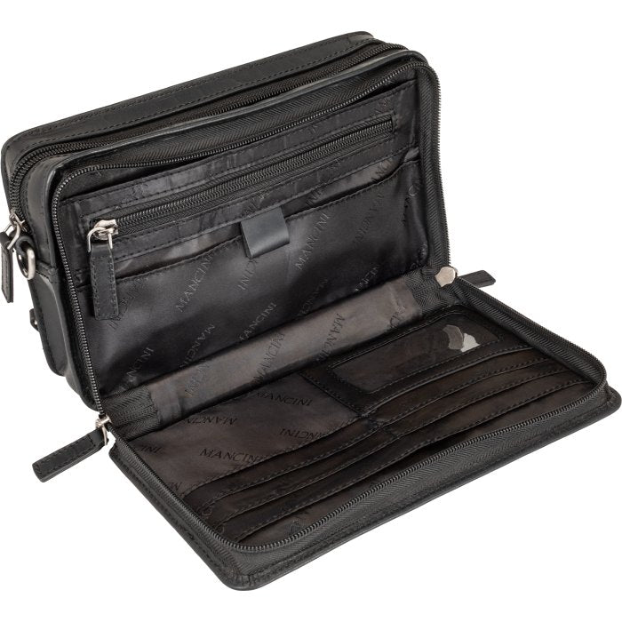 Mancini Buffalo Unisex Bag With Organiser 11