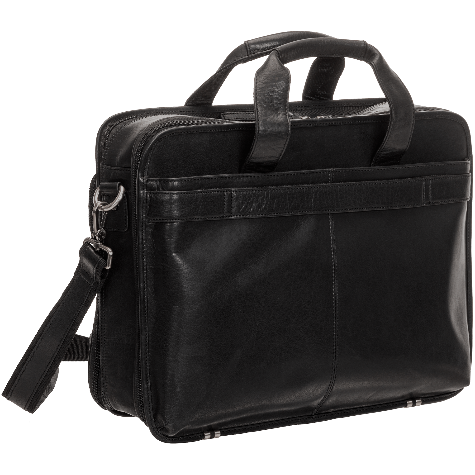 Mancini Buffalo Double Compartment Briefcase (2000's Edition) 3