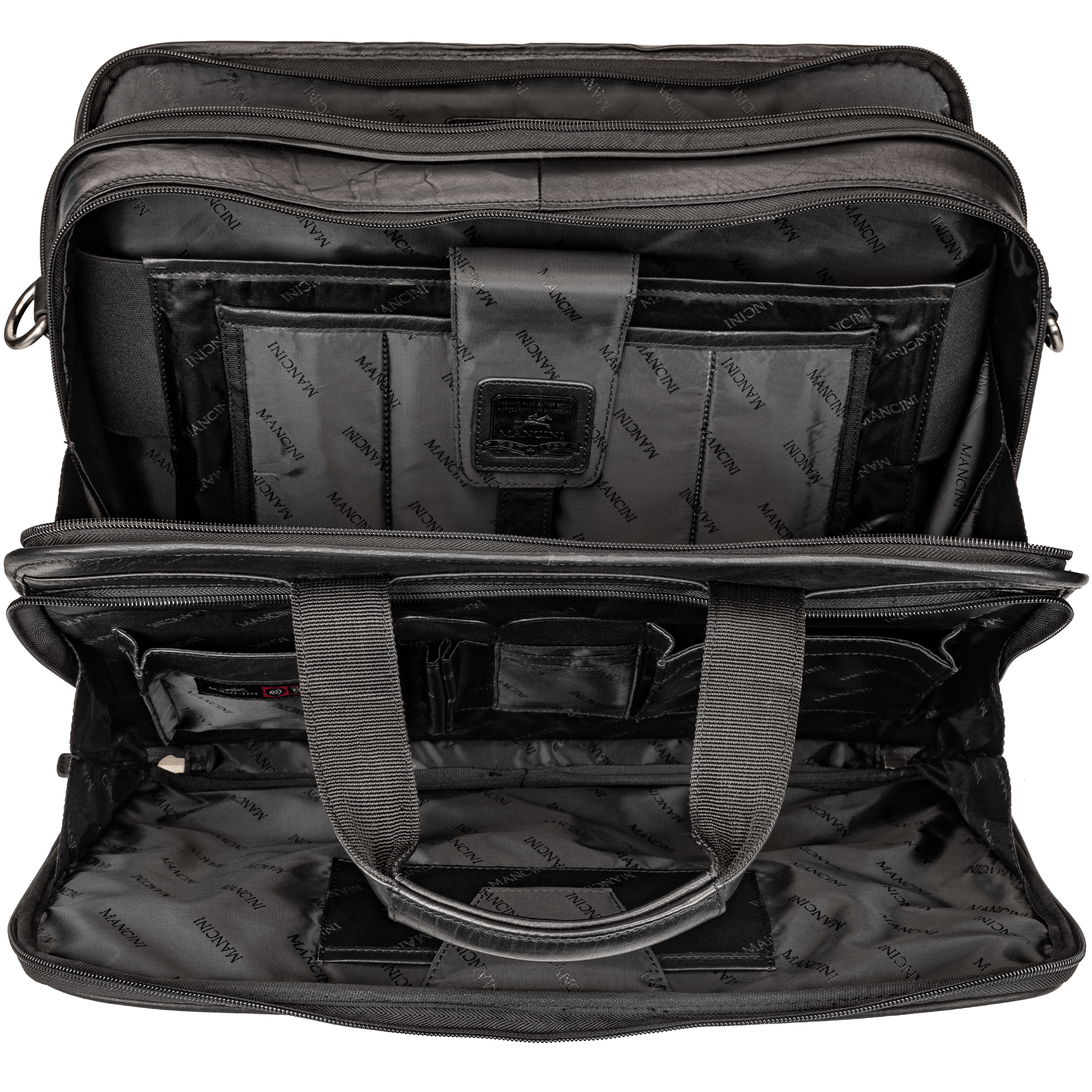 Mancini Buffalo Double Compartment Briefcase (2000's Edition) 4