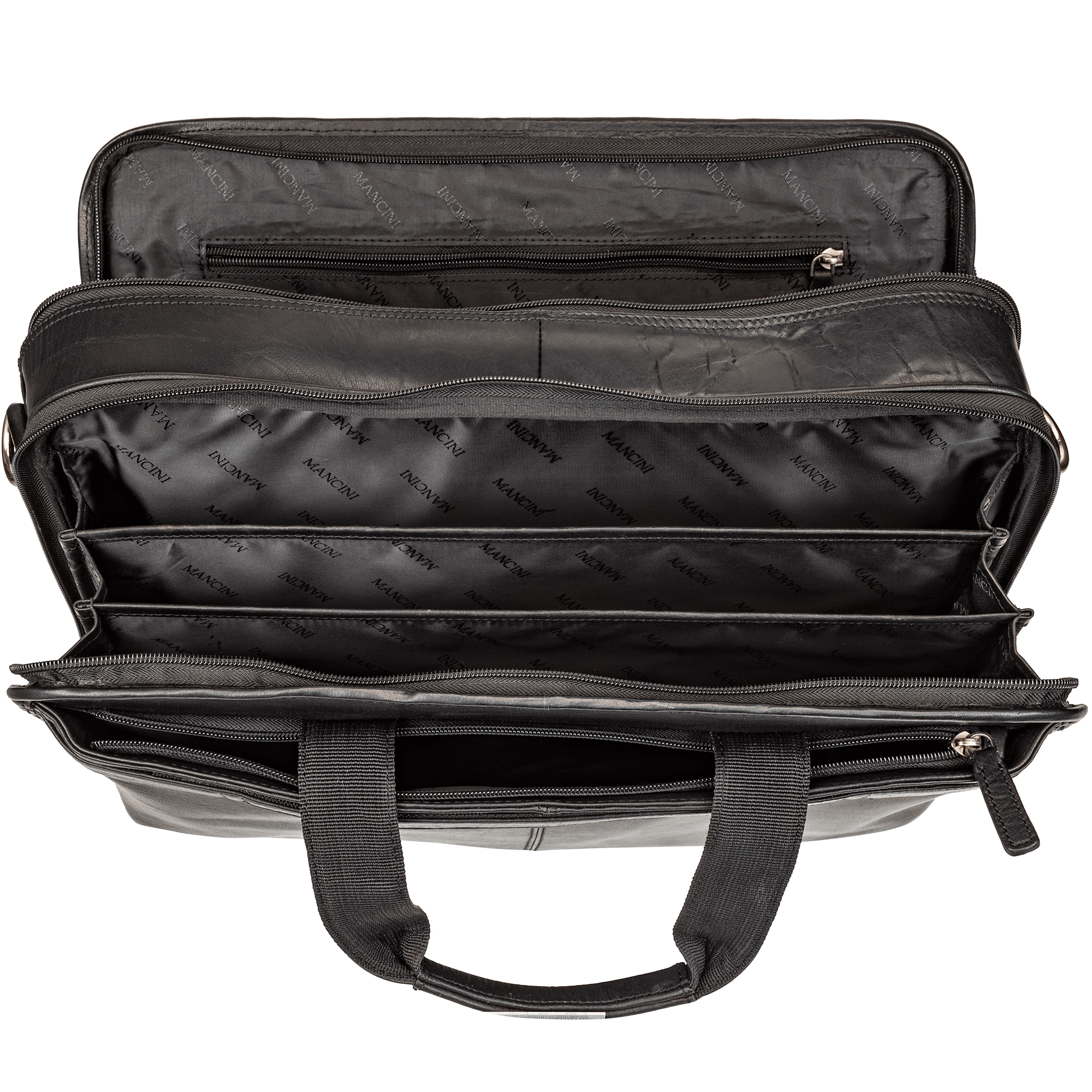 Mancini Buffalo Double Compartment Briefcase (2000's Edition) 5