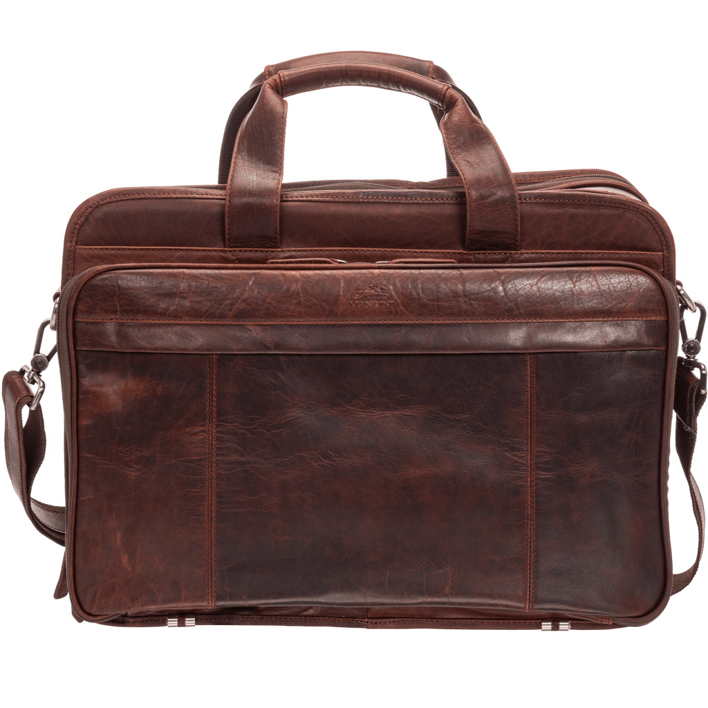 Mancini Buffalo Double Compartment Briefcase (2000's Edition) 7