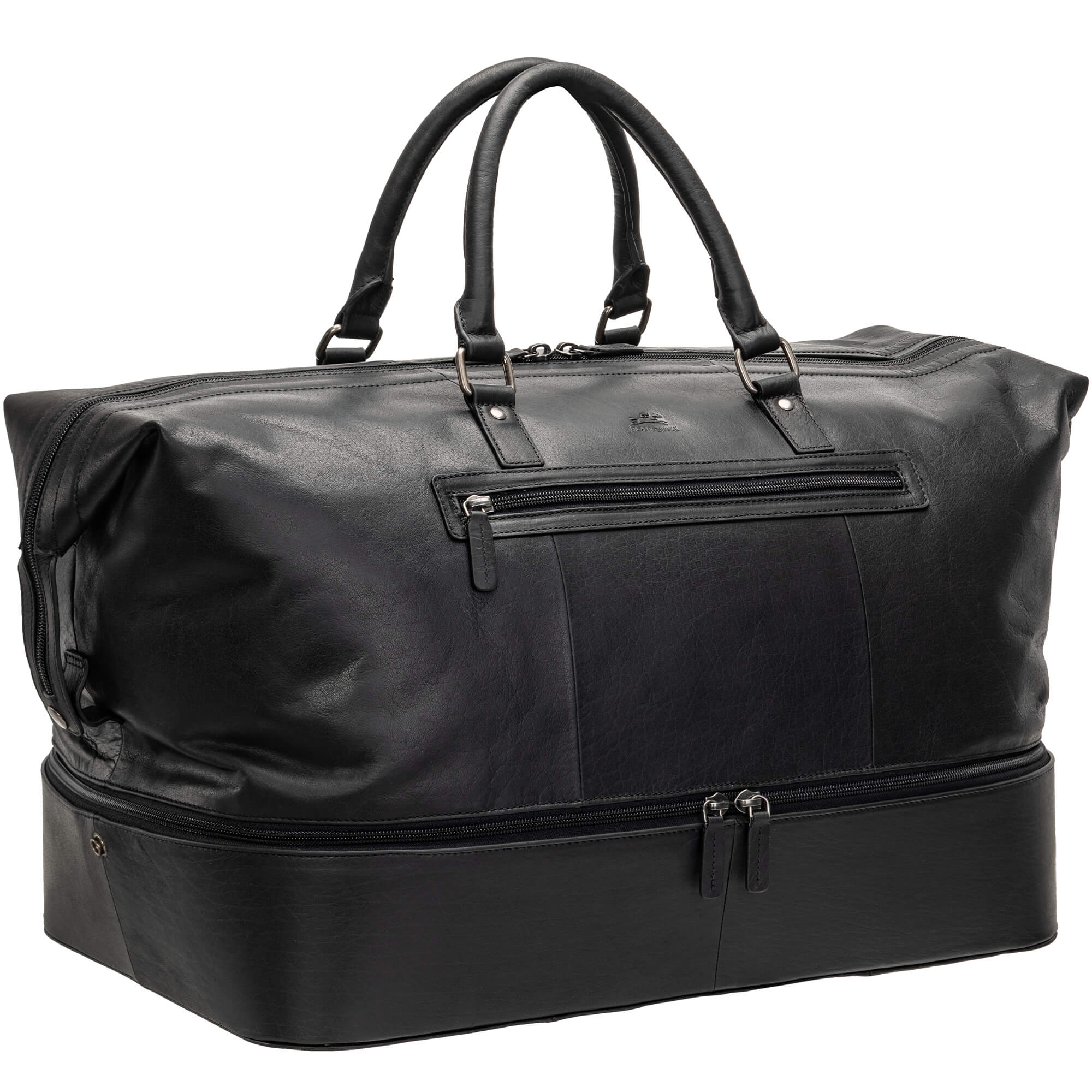 Mancini Buffalo Double Compartment Duffle Bag 3