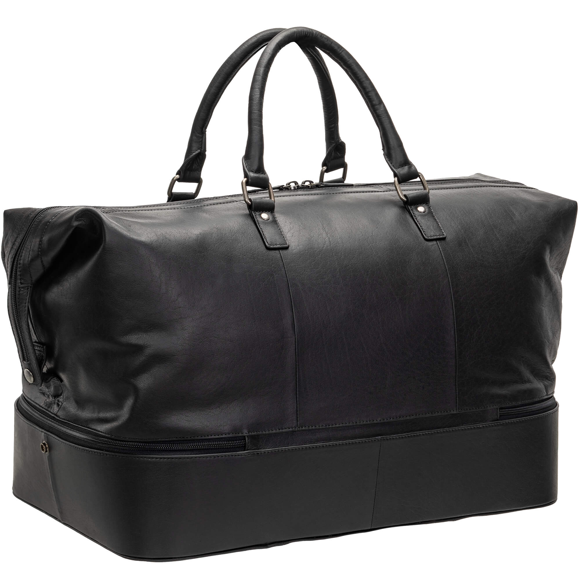 Mancini Buffalo Double Compartment Duffle Bag 4