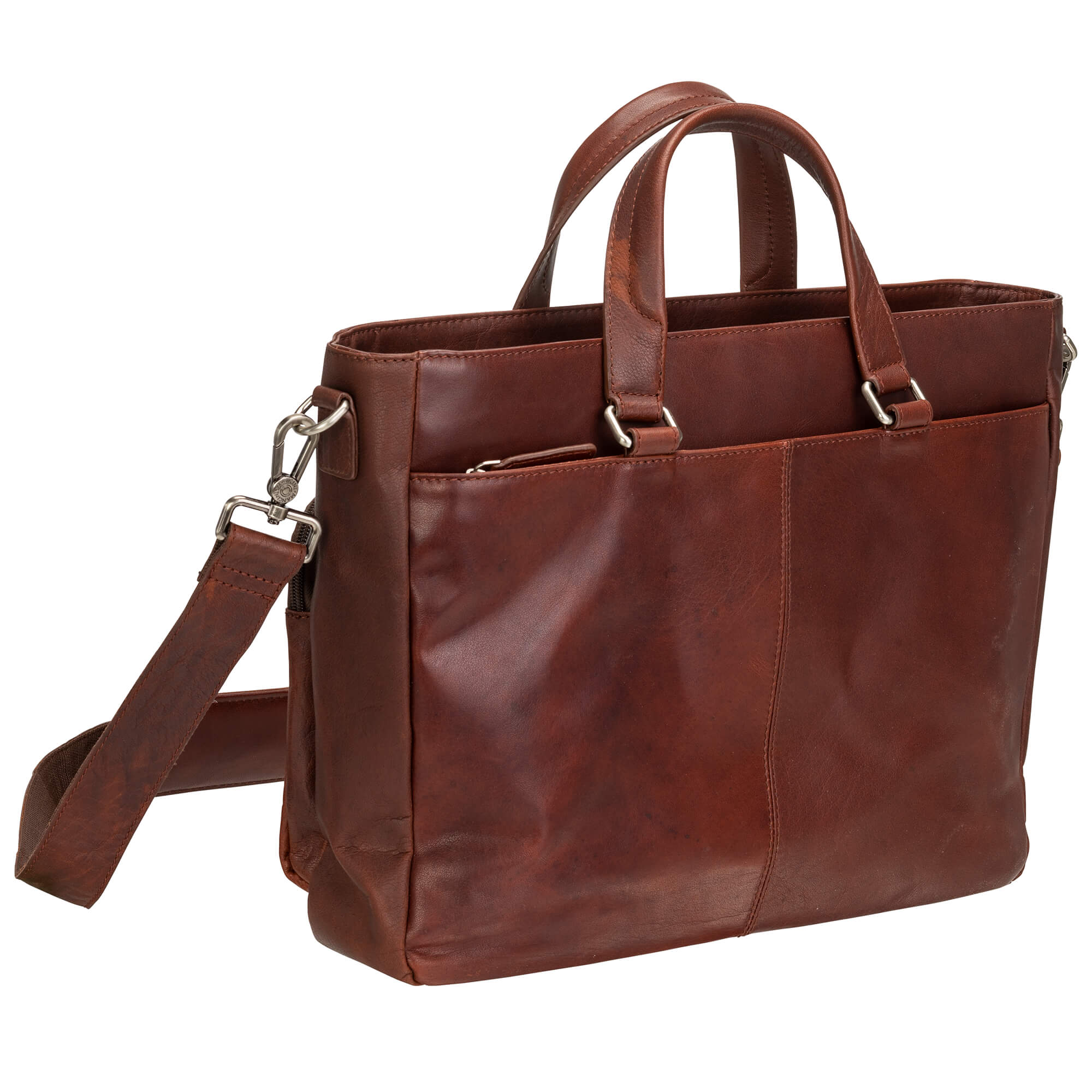 Mancini Buffalo Leather Tote 7