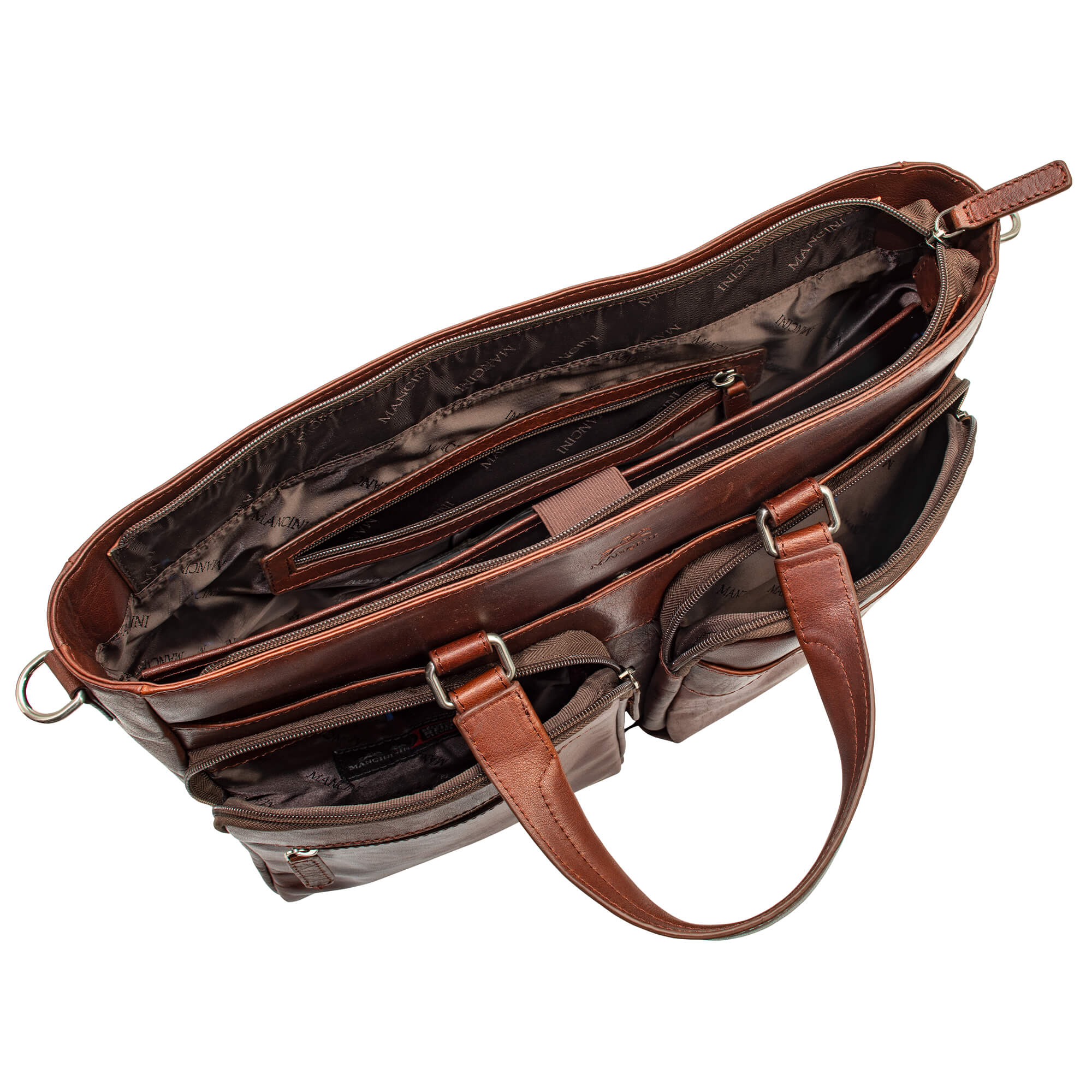 Mancini Buffalo Leather Tote 8