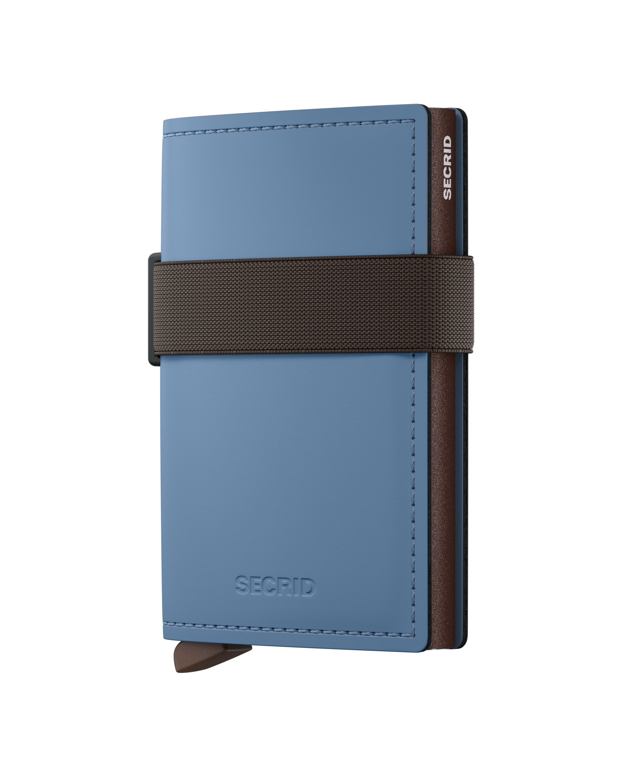 Secrid Matte Bandwallet - Steel Blue Brown