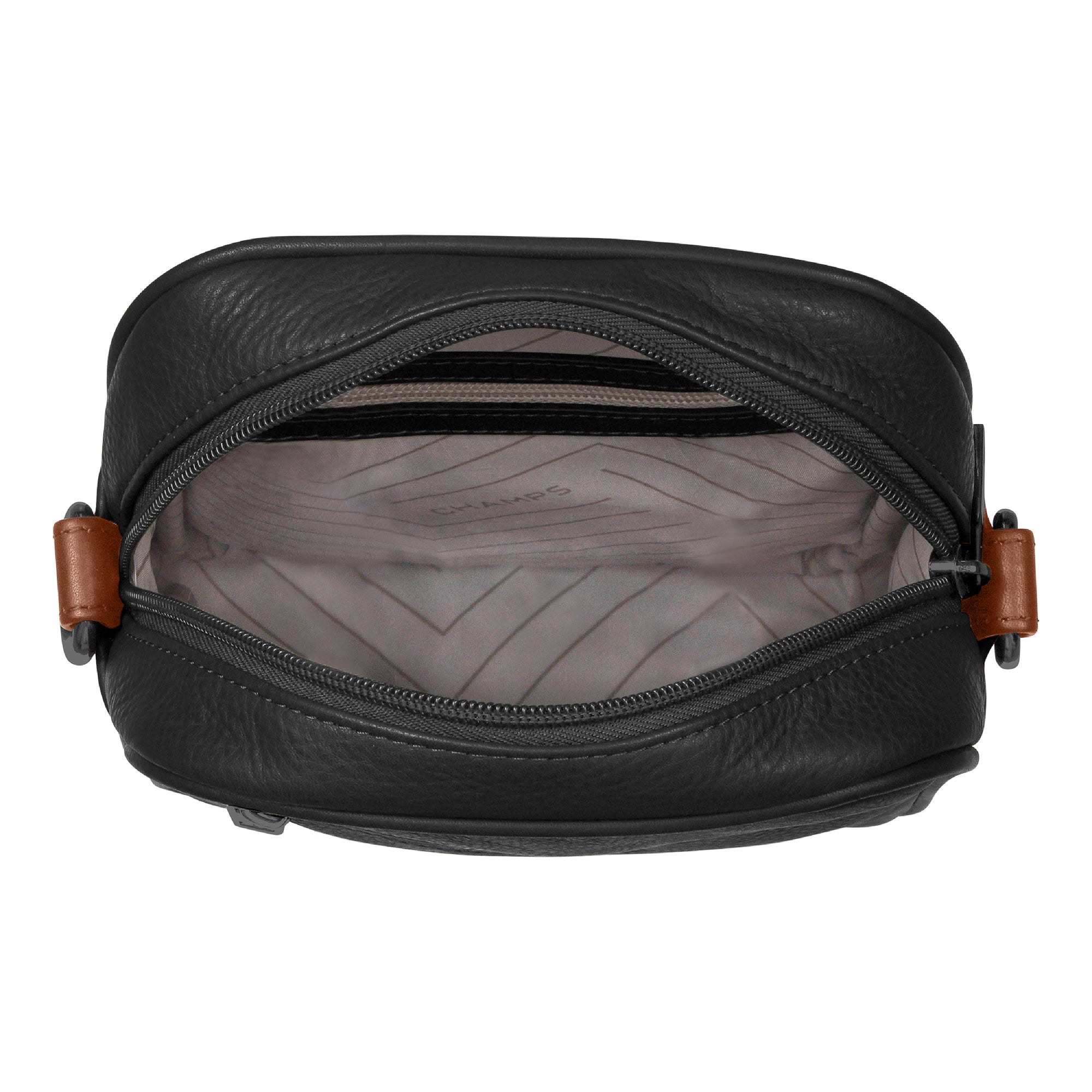 Onyx / Leather Vertical Crossbody Bag 5