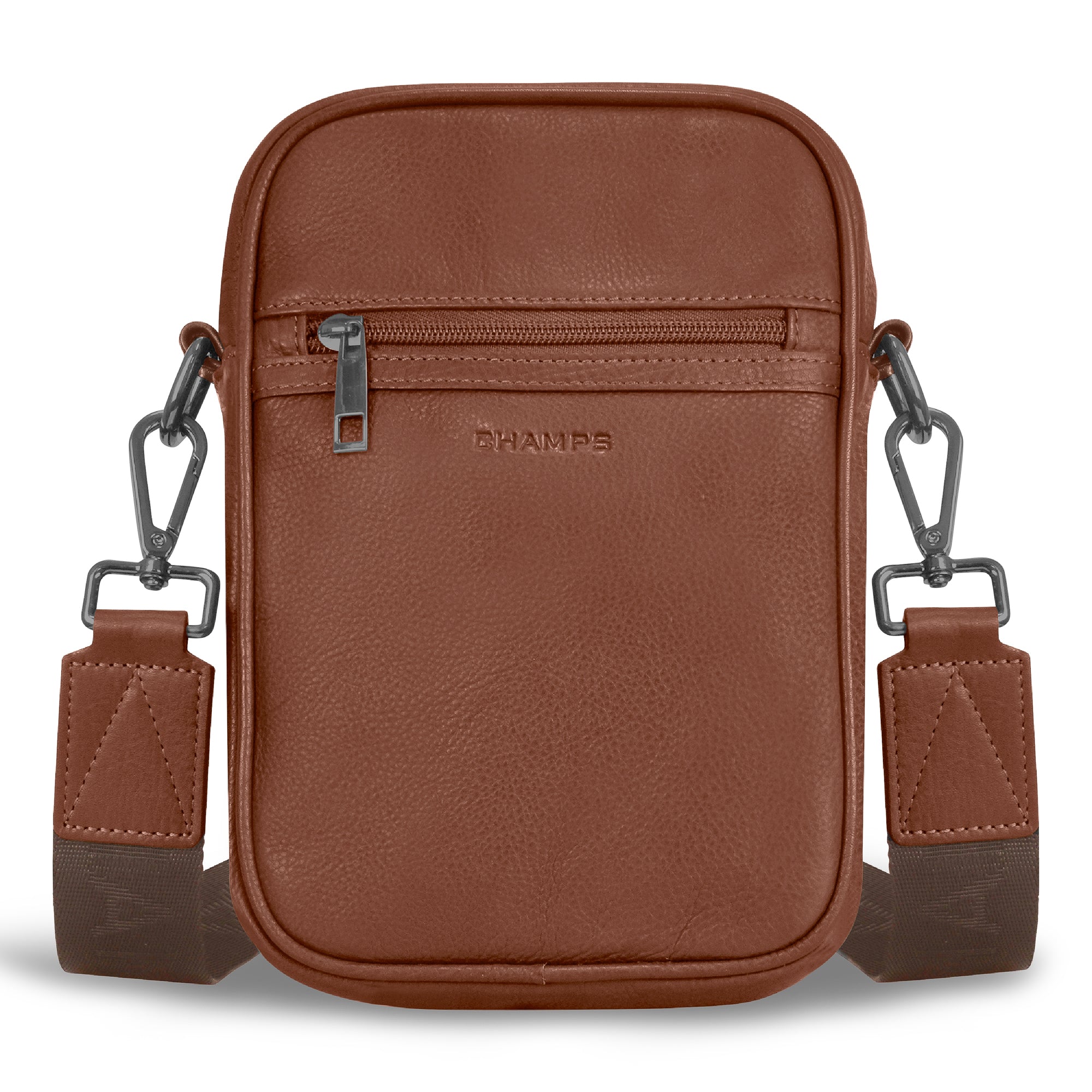 Onyx / Leather Vertical Crossbody Bag 6