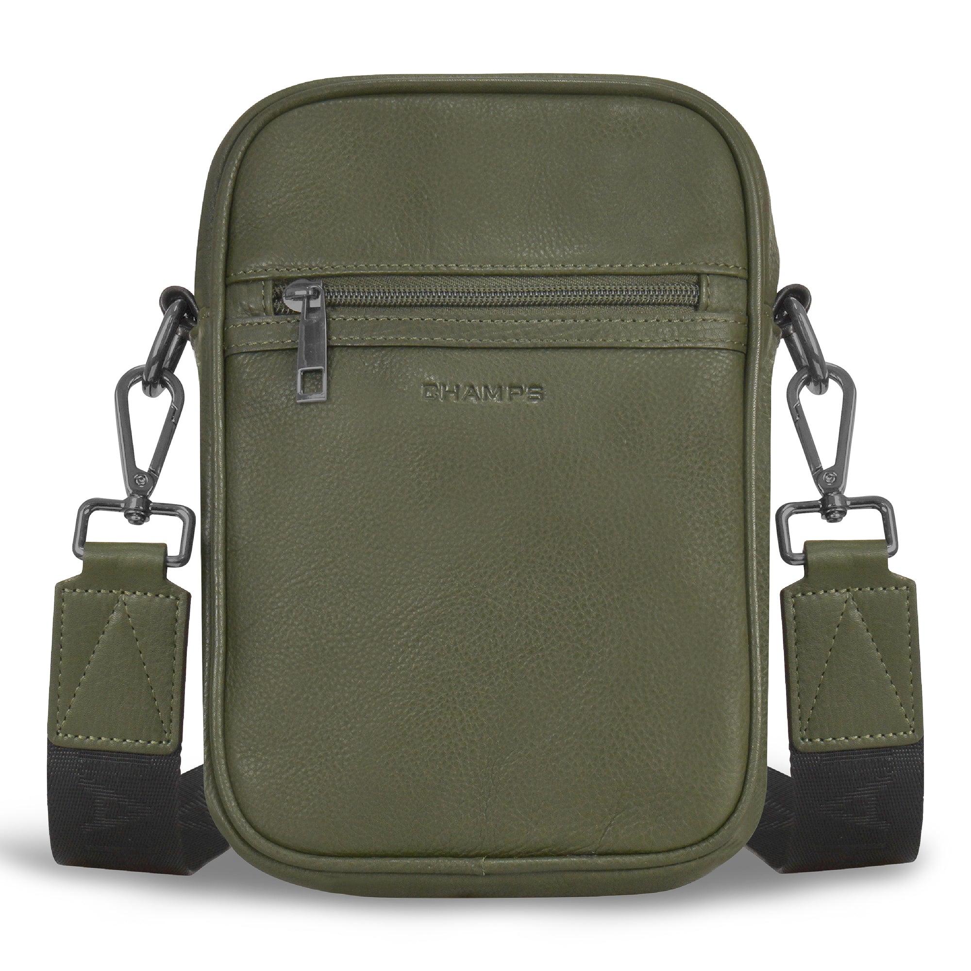 Onyx / Leather Vertical Crossbody Bag 11
