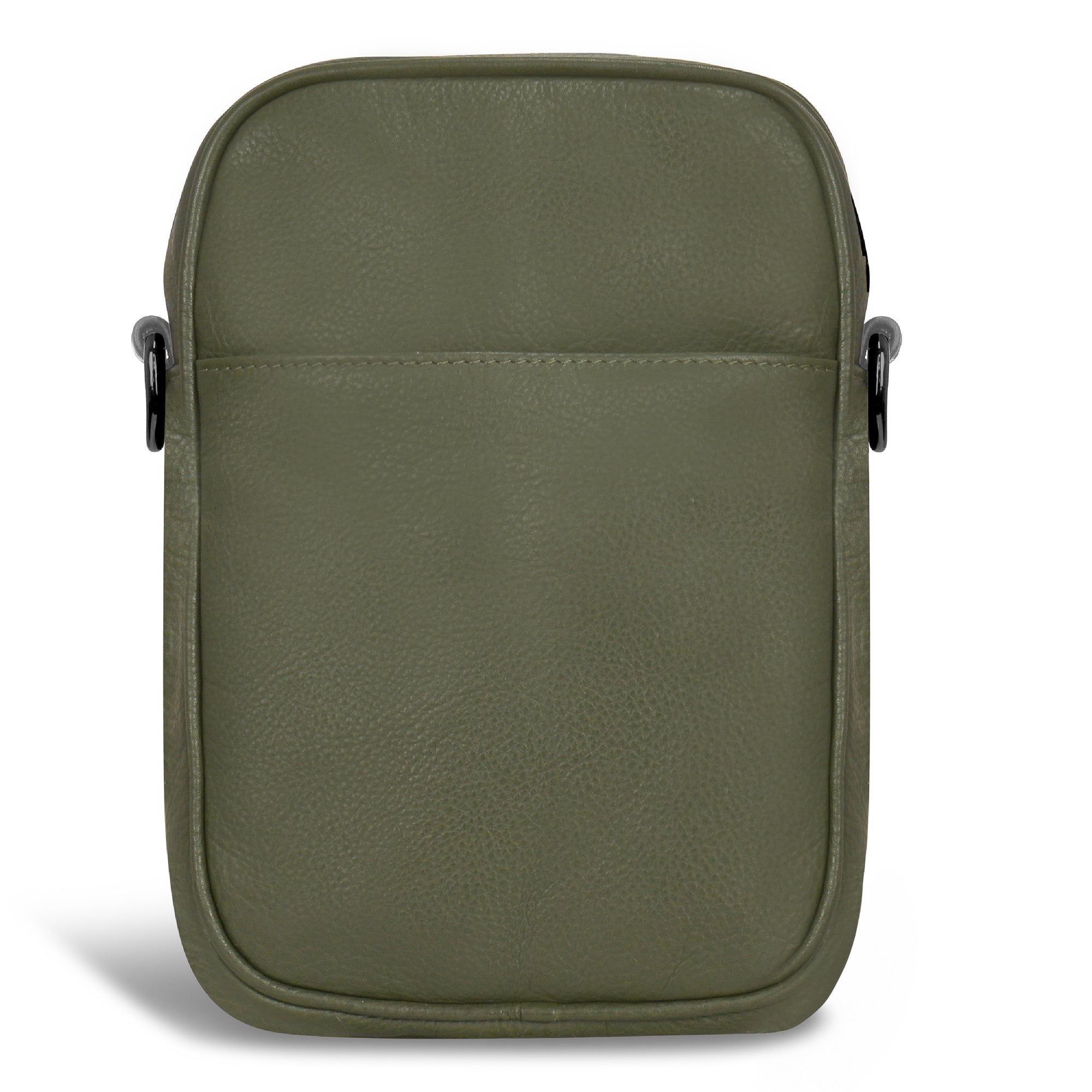 Onyx / Leather Vertical Crossbody Bag 12