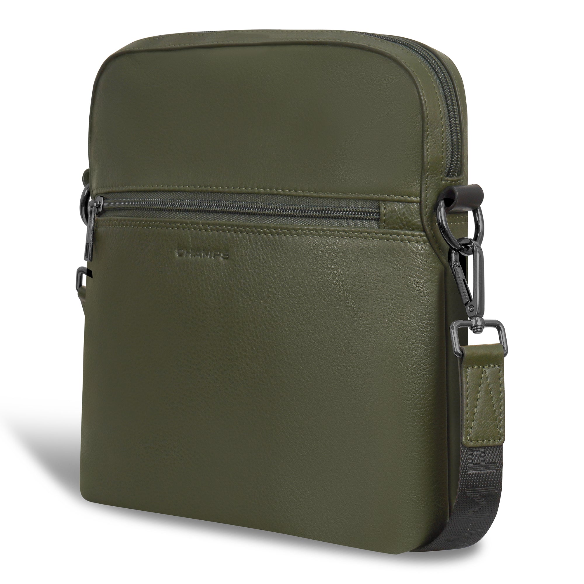 Onyx / Leather Crossbody Bag 16