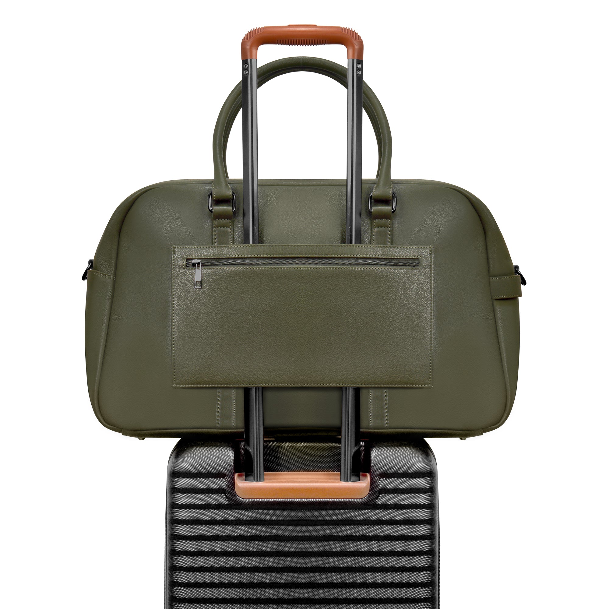 Onyx / Leather Duffle Bag 26