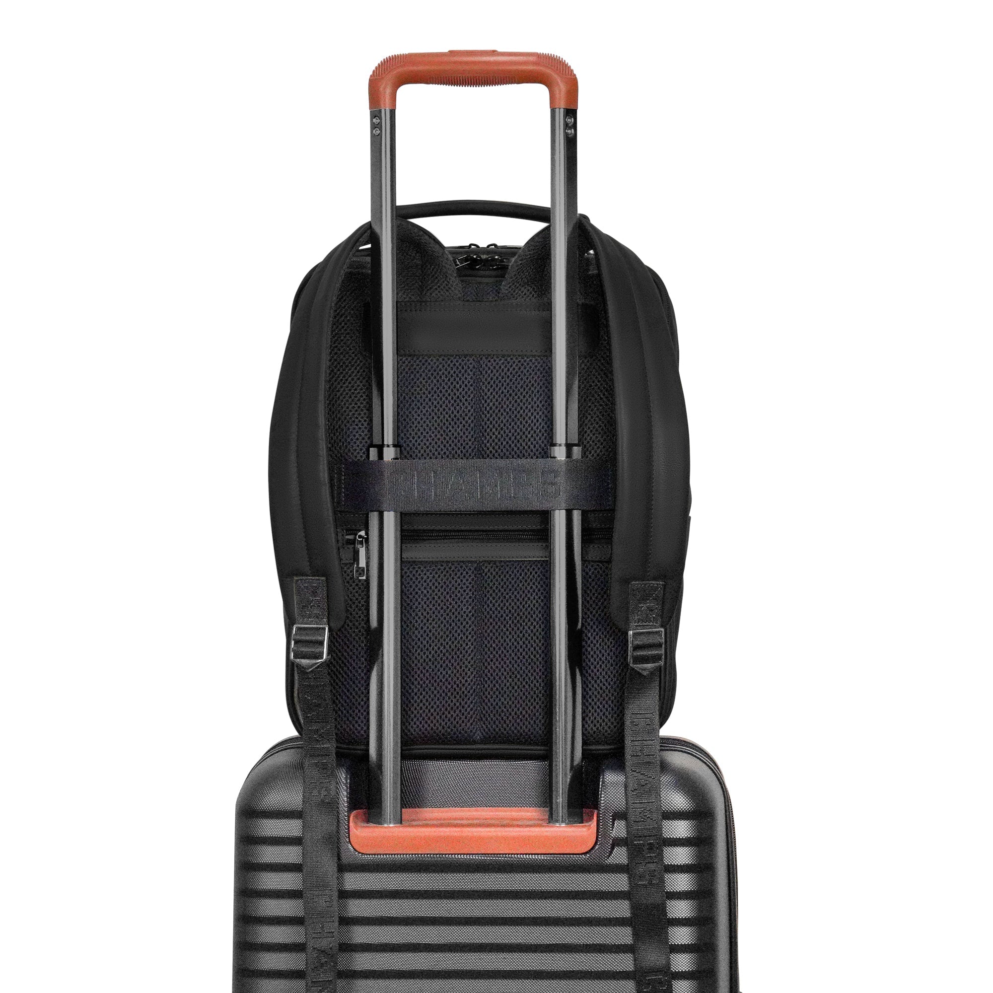 Onyx / Leather Compact Backpack 8