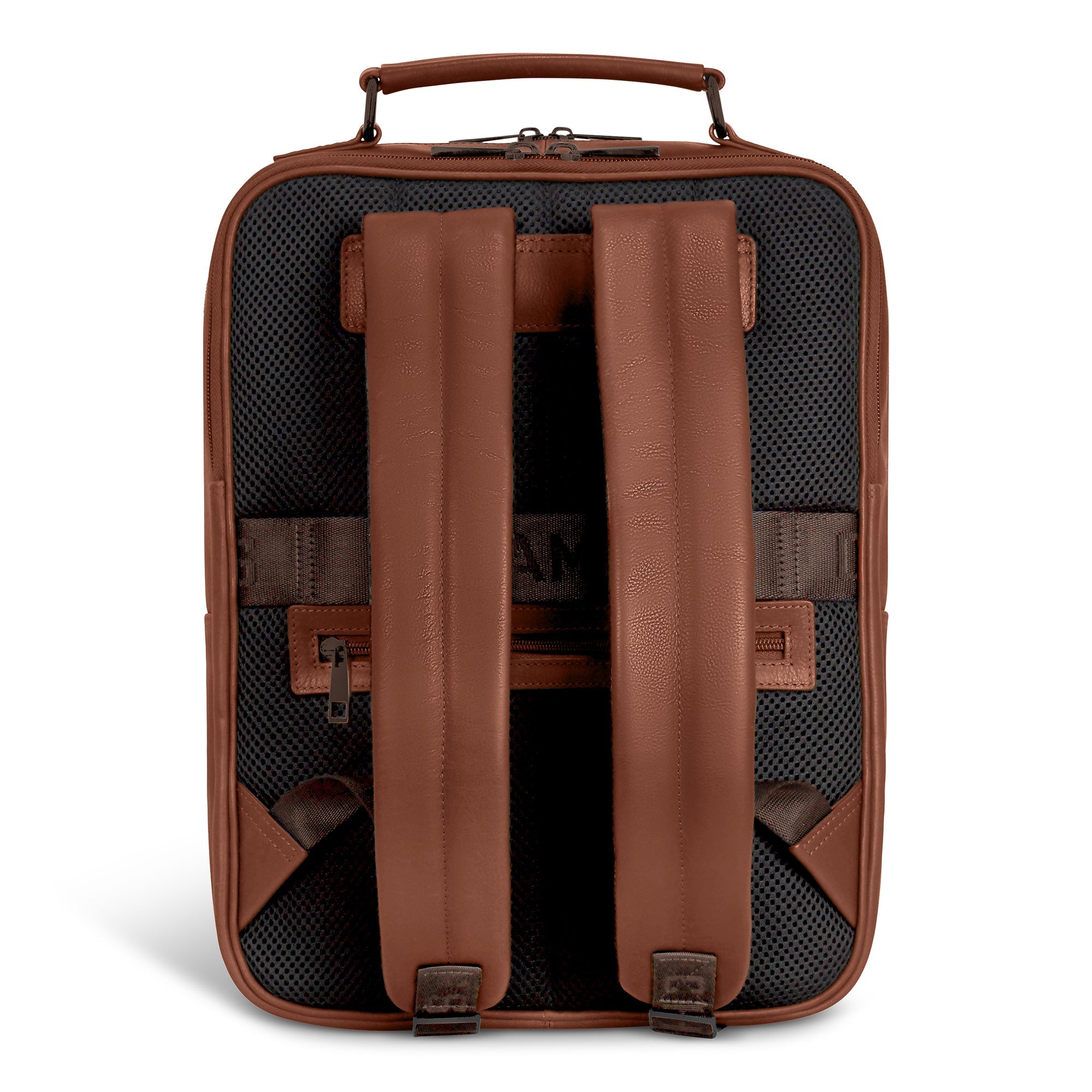 Onyx / Leather Compact Backpack 13