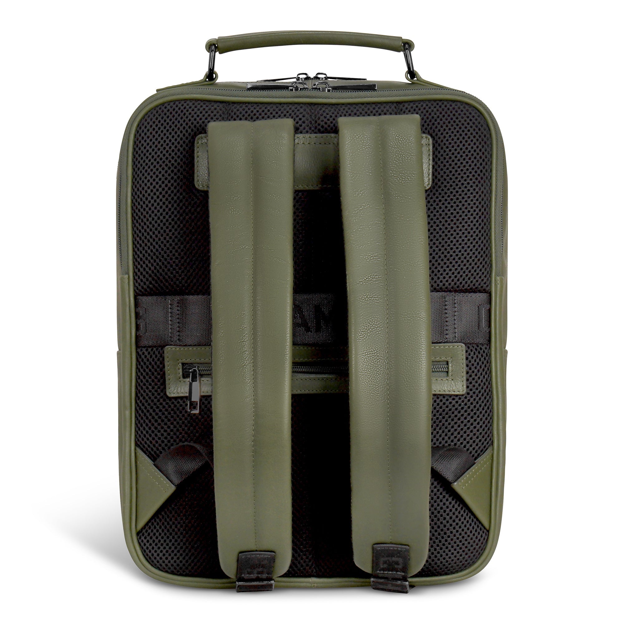 Onyx / Leather Compact Backpack 22
