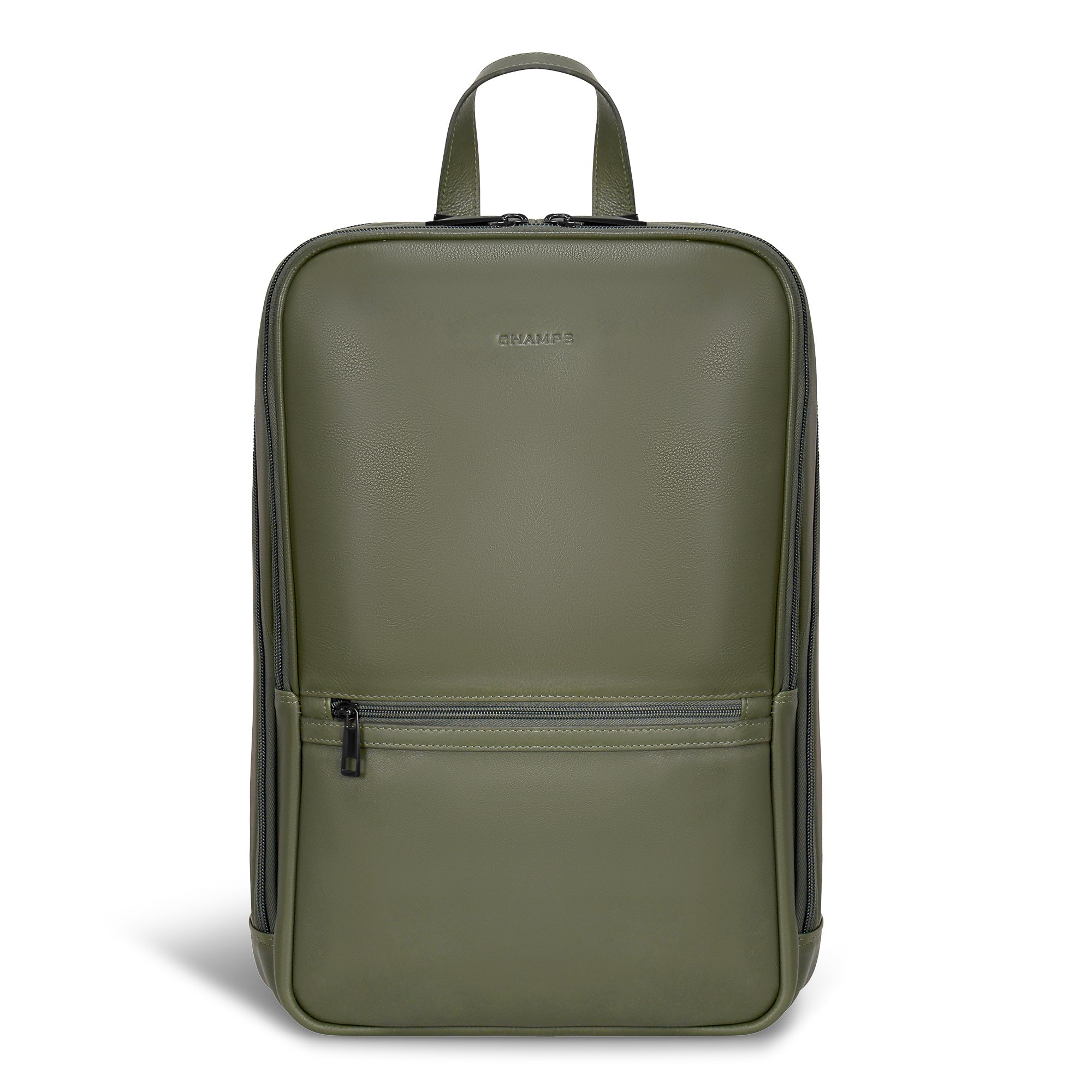 Onyx / Leather Classic Backpack 19