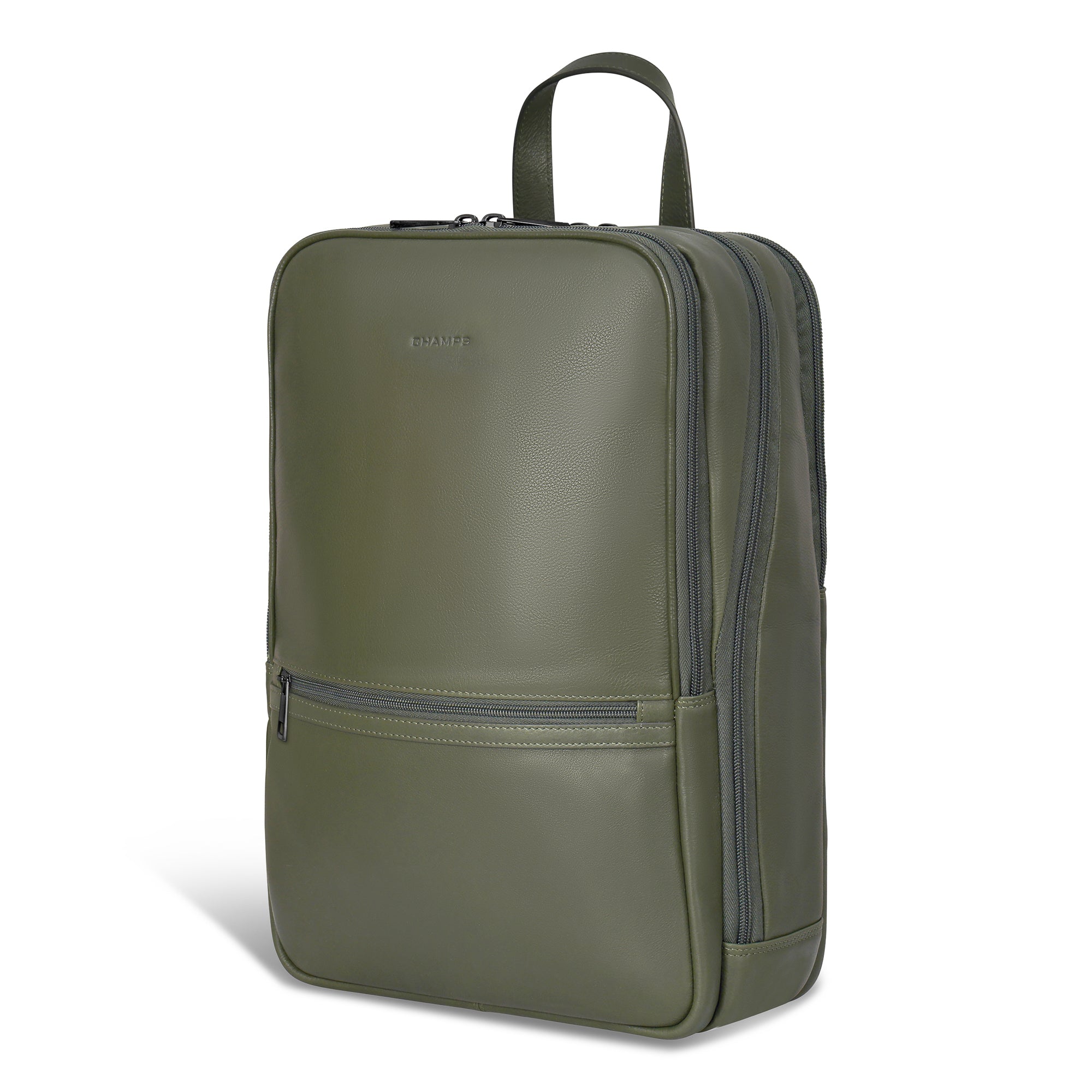 Onyx / Leather Classic Backpack 21