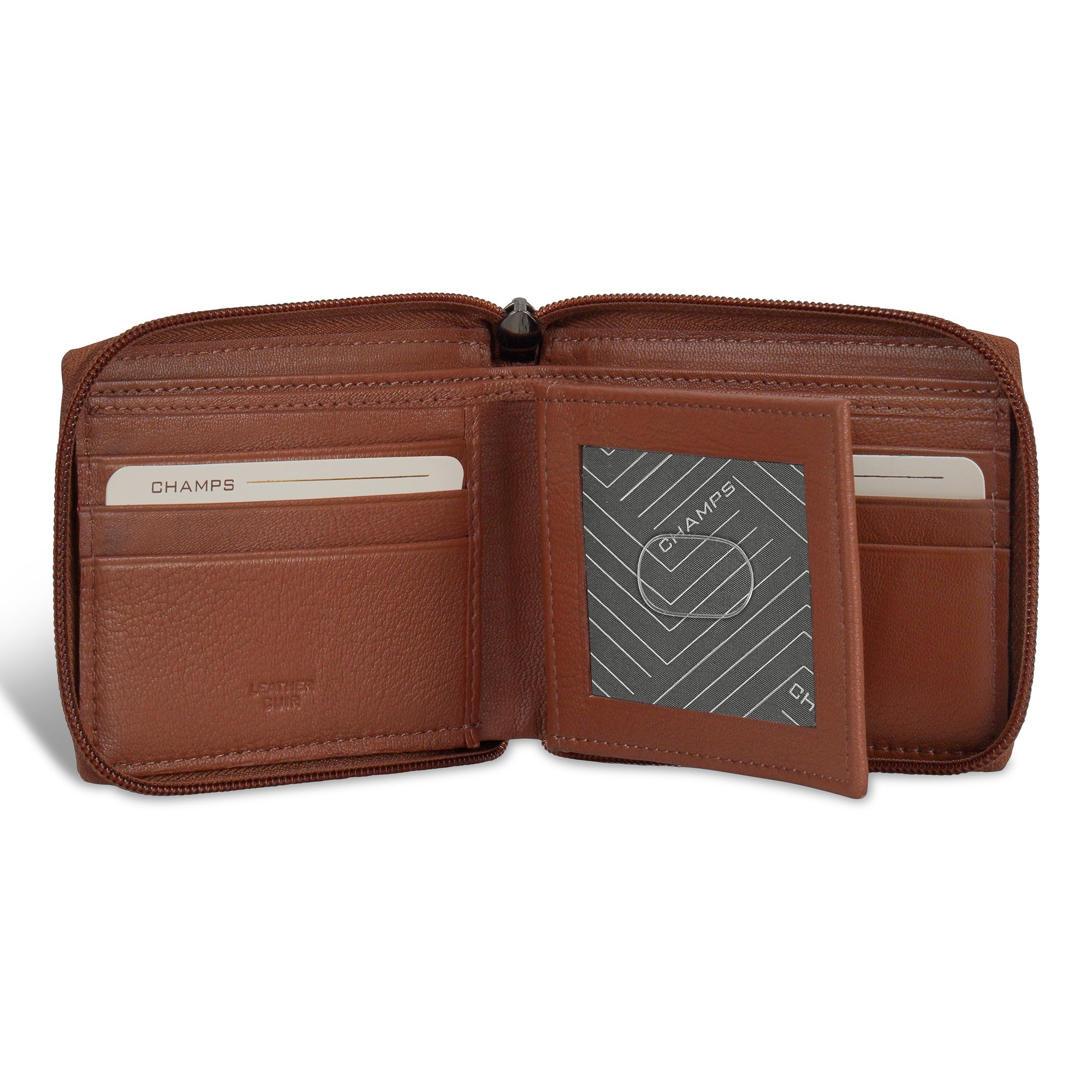 Onyx / Leather Zip Around Wallet 7
