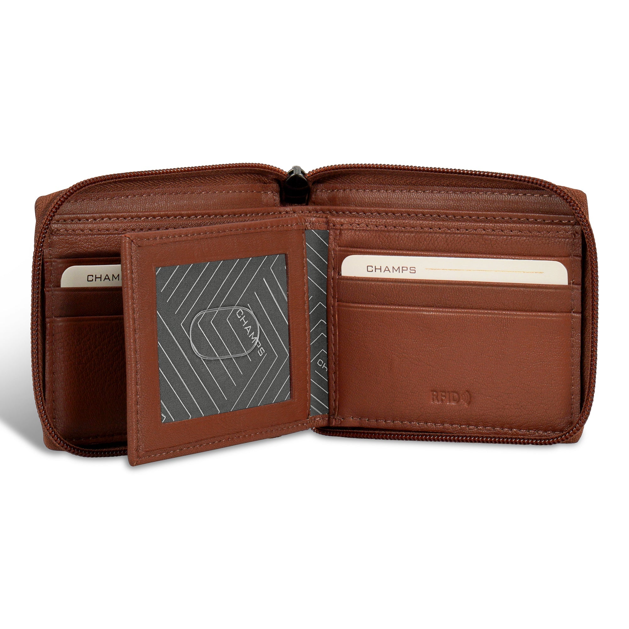 Onyx / Leather Zip Around Wallet 8