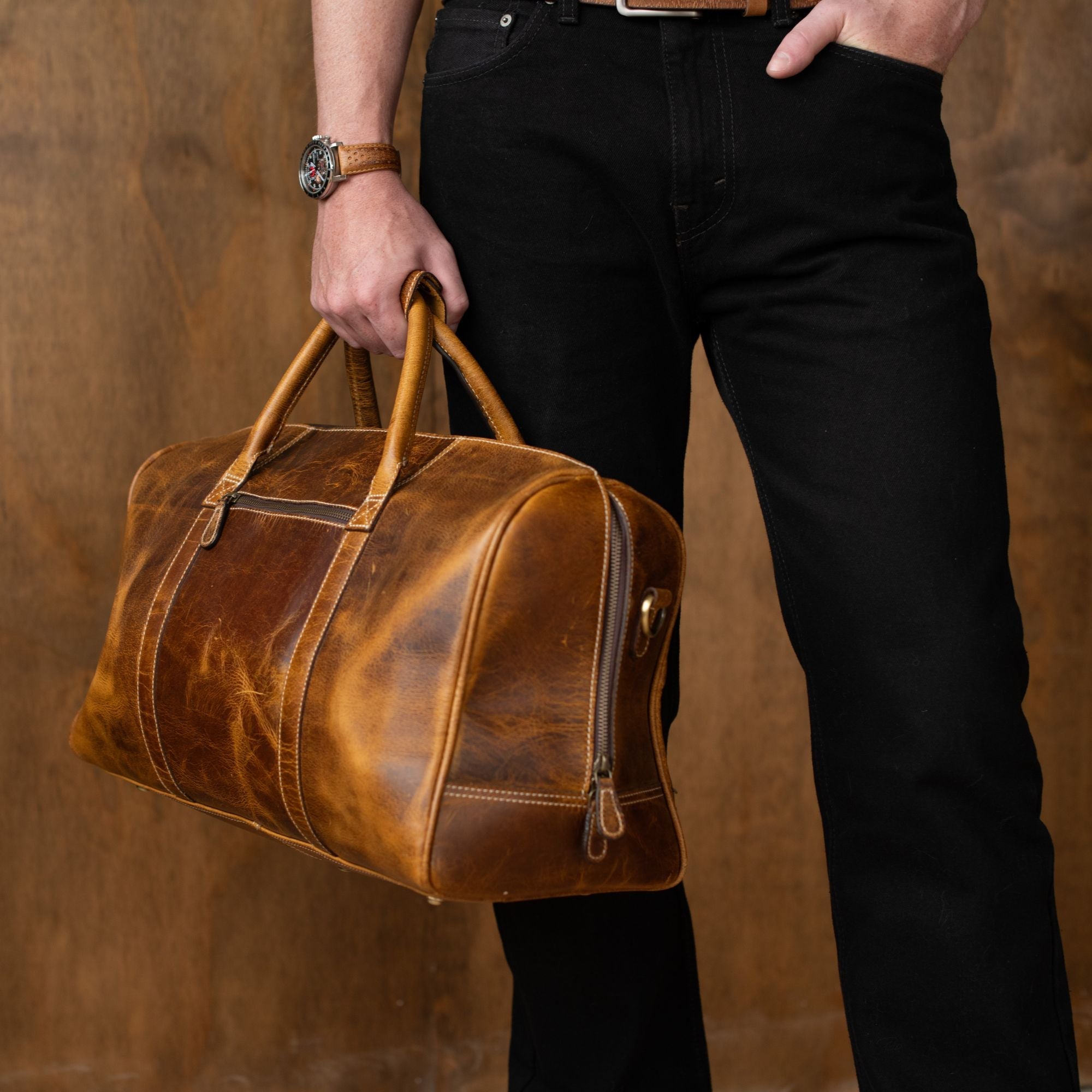 NAB Leather - The Wayfarer Bag - Cognac 6
