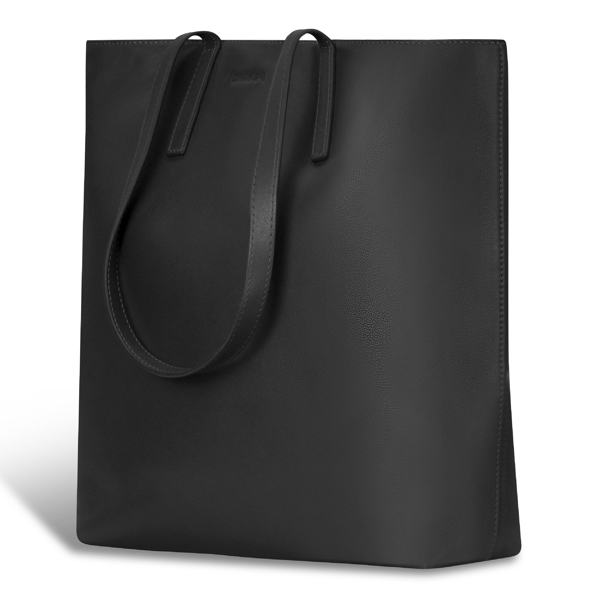 Onyx / Leather Vertical Tote 4
